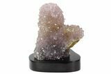 Tall, Amethyst Stalactite Formation With Wood Base #121285-2